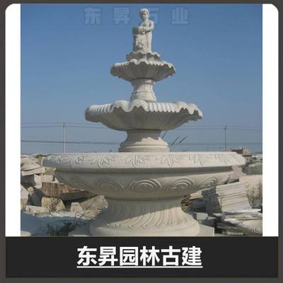 廠家直銷石雕噴泉 花崗巖歐式石材噴泉雕塑 石雕水缽 東升石業(yè)